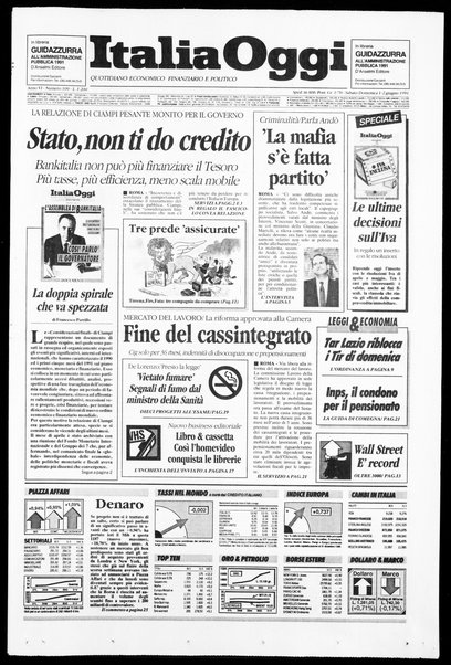 Italia oggi : quotidiano di economia finanza e politica